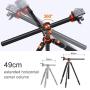 K&F Concept SA254T1 Camera Tripod 93 Inch 4 Section Aluminium Professional Detachable Monopod Tripod with 360 Degree Ball Head Quick Release Plate for DSLR SLR Camera