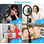 10" Ring Light with Tripod Stand&Phone Holder for Live Streaming/Makeup/TikTok/vlog,Livelit Selfie Ringlight for YouTube Video/Photography Compatible with iPhone&Android