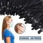Elastic String for Masks -100pcs Black Elastic Bands for Sewing, 1/4 inch Adjustable Elastic Cord Elastic String for Masks -100pcs Black Elastic Bands for Sewing, 1/4 inch Adjustable Elastic Cord