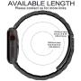 Fullmosa Compatible Apple Watch Band 42mm 44mm 38mm 40mm, Stainless Steel Metal for Apple Watch Series 5 4 3 2 1 Bands, 42mm 44mm Black