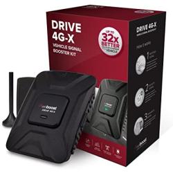 weBoost Drive 4G-X (470510) Cell Phone Signal Booster, Cell Signal Booster for Car & Truck - Verizon, AT&T, T-Mobile, Sprint - Boosts 4G LTE Cell Signals – Enhance Your Cell Phone Signal up to 32x,black