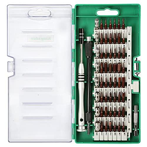 Kingsdun Precision Screwdriver Set, 60 in 1 Magnetic Driver Kit with 56 Mini Multi Bit Sets,Professional Repair Tool Kit for Iphone/Ipad/Macbook/PC/Laptop/Xbox/Watches & Eyeglasses