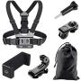 3 in 1 Mobile Phone, Camera, Action Cam Chest Mount Harness Strap Holder Band, Used for Action Sports, Capture Best Moments (Samsung, iPhone, GoPro, Yi, Sjcam, All Digital Cameras Etc)