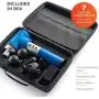 Sonic LX Professional Percussion Massage Gun - Powerful Deep Tissue Muscle Massager for Athlete Recovery and Chiropractic Therapy - Super Quiet, 9 Speeds + 7 Attachments for Limitless Usage Sonic LX Professional Percussion Massage Gun - Powerful Deep Tissue Muscle Massager for Athlete Recovery and Chiropractic Therapy - Super Quiet, 9 Speeds + 7 Attachments for Limitless Usage