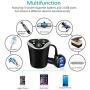 Skyocean 3 Socket Cigarette Lighter Splitter Power Adapter + 3 USB Car Charger 120W 12V/24V DC Outlet with Volt Meter, On/Off Switch for Cell Phone GPS Dash Cam & All Electronic Devices (Black)
