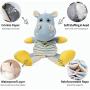 HIPIPET Dog Toys Plush Dog Toys Partial Stuffed Animal with Crinkle Paper Relieve Boredom for Large and Medium Dogs