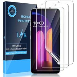 LK [3 Pack] Screen Protector for LG V60/LG V60 ThinQ, [Flexible Film] HD Clear, Bubble Free, Case Friendly