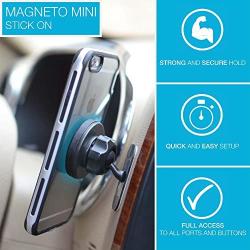 Phone Holder, Tackform Magnetic Phone Mount with Stick On Base [for Car, Kitchen, Bedside, Bathroom] Cell Phone Car Mount [Magnetic Phone Holder for Car] Sticky Adhesive Mount Holder for All Phones