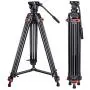 Heavy Duty Tripod Professional Video Tripod Aluminium 72inch with 360 Degree Fluid Head for Canon Nikon DSLR Camcorder Cameras Heavy Duty Tripod Professional Video Tripod Aluminium 72inch with 360 Degree Fluid Head for Canon Nikon DSLR Camcorder Cameras