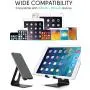 LORERAN Cell Phone Stand, Phone Dock, Phone Holder, Cradle for Smartphone and Tablet, Aluminum Stand Compatible with Samsung iPhone 11 Pro Xs Xs Max Xr X 8 7 6 6s Plus 5 5s 5c - (Black) LORERAN Cell Phone Stand, Phone Dock, Phone Holder, Cradle for Smartphone and Tablet, Aluminum Stand Compatible with Samsung iPhone 11 Pro Xs Xs Max Xr X 8 7 6 6s Plus 5 5s 5c - (Black)