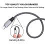 JAHMAI iPhone Charger, Nylon Braided Lightning Cable 3Pack 6ft Fast Charging High Speed Data Sync Cord Phone Connector Compatible with iPhone 11 Pro XS MAX XR XS X 8 7 Plus 6S 6 SE iPad Mini Air Pro