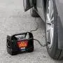 Wagan Digital Display Dual AC/DC 110V/12V Air Compressor Tire Inflator with Nozzle Adapters for Vehicle Outdoor and Home Indoor Use
