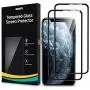 ESR Tempered-Glass Full-Coverage Screen Protector for iPhone 11 Pro Max/XS Max [2-Pack], Full Screen Coverage, 3D Curved Edges, Easy Installation, Case-Friendly Glass Screen Protector for iPhone 6.5&quot
