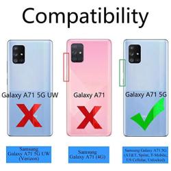 SKTGSLAMY Galaxy A71 5G Case,Samsung A71 5G Case,[NOT fit A71 5G UW Verizon] [Shockproof] Tough Rugged Dual Layer Protective Case Hybrid Kickstand Cover for Samsung Galaxy A71 5G (Black)