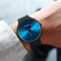 Mens Watches Ultra-Thin Minimalist Waterproof - Fashion Wrist Watch for Men Unisex Dress with Stainless Steel Mesh Band
