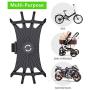 HEYHIPPO Bike Phone Holder 2Pack, 360°Rotation Bike Phone Mount, Anti Shake Silicone Bicycle Phone Holder, Universal Handlebar Stand for iPhone 11 Pro Max/X/XS MAX/XR/8/8 Plus, Samsung S20/S10/S10e …