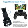 PS4 Controller Phone Clip Mount Holder, BRHE Android /ios Mobile Phone Bracket Game Clamp Adjustable Stand [New Upgrade]