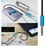 Headset Adapter Y Splitter 3.5mm Jack Cable with Separate Mic and Audio Headphone Connector Mutual Convertors for Gaming Headset, PS4, Xbox One, Notebook, Mobile Phone and Tablet 30CM/12 Inch