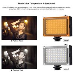 Rechargeble 96 LED Video Light,Ulanzi Pocket Mini on Camera Led Light with 2500mAh Battery and Magnet Filters for Sony Panasonic Canon Nikon DSLR Camcorder