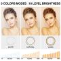 Gugusure Ring Light, 10" Led Ring Light with Tripod Stand & Phone Holder for Live Stream/Make Up/YouTube, Selfie Ring Light with 3 Light Modes and 10 Brightness Level, Compatible with iPhone/Android