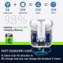 Wireless Earbuds Bluetooth 5.0 Headsets with【24Hrs Charging Case】 IPX5 Waterproof, 3D Stereo Headphones in-Ear Ear Buds Built-in Mic, Pop-ups Auto Pairing for iPhone/Samsung/Android
