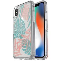 OtterBox SYMMETRY CLEAR SERIES Case for iPhone Xs & iPhone X - Retail Packaging - EASY BREEZY (CLEAR/EASY BREEZY)
