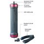 RetiCAM Smartphone Tripod Mount with Hand Grip - All Metal Heavy-Duty Hand Held Stabilizer and Tripod Mount for Smart Phones and Cameras - HG30, Aluminum, Red
