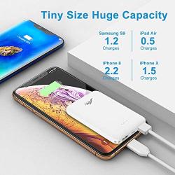 5000mah 0.22lb/100g Pocket Size Portable Charger Power Bank External Battery Pack for Cell Phone Compatible with iPhone 6/7/8/Xs Max/XS/XR and Other Smart Devices