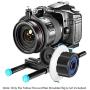 Neewer Follow Focus with Gear Ring Belt for Canon Nikon Sony and Other DSLR Camera Camcorder DV Video Fits 15mm Rod Film Making System,Shoulder Support,Stabilizer,Movie Rig(Blue+Black)