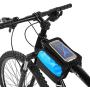 Keenso Bike Bag, PVC Bicycle Front Beam Bag Mountain Bike Upper Tube Mobile Phone Case Riding Accessory