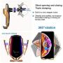 TopWan Wireless Car Charger Mount, Automatic Smart Sensor 10W Fast Charging Compatible for iPhone 11/11Pro/11 Pro Max/Xs Max/XR/X/8/8Plus Samsung S9/S8/Note 8