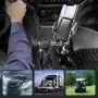 [Upgraded] Car Cup Holder Phone Mount Adjustable Automobile Cup Holder Smart Phone Cradle Car Mount for iPhone 11 Pro/XR/XS Max/X/8/7 Plus/6s/Samsung S10+/Note 9/S8 Plus/S7 Edge(Black)