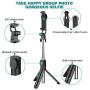 Selfie Stick, Extendable Selfie Stick Tripod with Detachable Wireless Remote and Tripod Stand Selfie Stick for iPhone X/iPhone 8/8 Plus/iPhone 7/7 Plus, Galaxy S9/S9 Plus/S8/S8 Plus/Note8,Huawei,More
