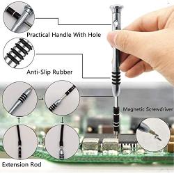 Apsung 110 in 1 Screwdriver Set with Slotted, Phillips, Torx& More Bits, Non-Slip Magnetic Precision Electronics Tool Kit for Repair iPhone, Android, Computer, Laptop, Watch, Glasses, PC etc (Yellow)