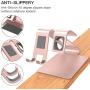 Apple Watch Stand, OMOTON 2 in 1 Universal Desktop Stand Holder for iPhone and Apple Watch Series 5/4/3/2/1 (Both 38mm/40mm/42mm/44mm) (Rose Gold)