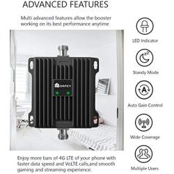 ORPEY Cell Phone Booster for Home and Office - Works with AT&T, Verizon and T-Mobile 700 MHz Band 12/13/17 - Improve 4G LTE Data Signal and Voice Over LTE