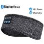 Sleep Headphones Sleeping Headphones Bluetooth, Bluetooth Headband Headphones with Built-in Thin Speakers, Comfortable for Sleeping Running Yoga (Grey)