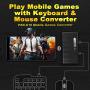 PXN K10 Wireless Keyboard and Mouse Converter Adapter for iOS, Android, PUBG Mobile Mouse Keyboard Converter - Black