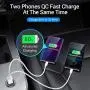Quick Charge 3.0 Car Charger Mini 30W 4.8A Metal Dual USB Ports QC 3.0 Car Charger Adapter Flush Fit Fast Charge Car Adapter for iPhone 11/XR/Xs/Max/X/8/7, iPad Pro/Air 2/Mini, Galaxy, LG and More Quick Charge 3.0 Car Charger Mini 30W 4.8A Metal Dual USB Ports QC 3.0 Car Charger Adapter Flush Fit Fast Charge Car Adapter for iPhone 11/XR/Xs/Max/X/8/7, iPad Pro/Air 2/Mini, Galaxy, LG and More