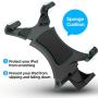IPOW iPad Tripod Mount Adapter Universal Tablet Clamp Holder Fits Ipad, Ipad Air, Ipad Mini, Microsoft Surface, Nexus and Most Tablets, Use on Tripod, Monopod, Selfie Stick, Tabletop Tripod Stand Etc