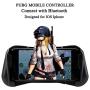 WUKUR Wireless PUBG Mobile Controller, Mobile Game Trigger for iPhone, Designed for iOS System,Compatible with PUBG/Rules of Survival(4.7-6.5 inch iPhone)