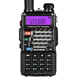 BaoFeng UV-5R Plus Dual-Band 136-174/400-480 MHz FM Ham Two-Way Radio (Black)