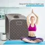 Giantex Portable Steam Sauna Spa 2L Folding Private Sauna Tent W/Chair Foot Massage Roller Absorbent Pad and 9 Adjustable Temperature Levels Spa Tent for Weight Loss Stress Fatigue (Gray) Giantex Portable Steam Sauna Spa 2L Folding Private Sauna Tent W/Chair Foot Massage Roller Absorbent Pad and 9 Adjustable Temperature Levels Spa Tent for Weight Loss Stress Fatigue (Gray)