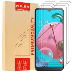 [3-Pack] PULEN for LG Reflect/LG K51 Screen Protector,HD Clear Scratch Resistant Bubble Free Anti-Fingerprints 9H Hardness Tempered Glass