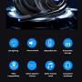 HP Wired Stereo Gaming Headset with mic, for PS4, Xbox One, Nintendo Switch, PC, Mac, Laptop, Over Ear Headphones PS4 Headset Xbox One Headset and LED Light with 3.5mm Jack and Splitter Cable