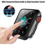 Alinsea Screen Protector for Apple Watch 40mm Case with Built-in Tempered Glass Screen Protector [2 Pack] [Daily Waterproof] [3D Full Coverage] All Around Cover Bumper Case for iwatch 40mm Series 4/5