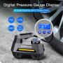 JOYROOM Portable Air Compressor Tire Inflator CZK-3631, Car Tire Pump with Digital Pressure Gauge (150 PSI 12V DC), Bright Emergency Flashlight - for Auto, Trucks, Bicycles, Balls