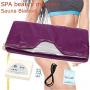 S SMAUTOP Infrared FIR Sauna Blanket, Body Shaper Weight Loss Professional Sauna Slimming Blanket Detox Therapy Anti Ageing Beauty Machine(Purple)