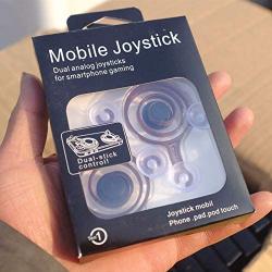 Parts & Accessories 10packs Round Game Fling Mini Screen Joystick Transparent for Mobile Phone iOS Android with Suction Cup