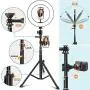 10" Ring Light with Stand and Phone Holder, Selfie Ring Light with Tripod Stand, Dimmable LED Ring Light Desktop Selfie Light Ring Led Camera Ringlight for Live Stream/Makeup/YouTube/TikTok 10" Ring Light with Stand and Phone Holder, Selfie Ring Light with Tripod Stand, Dimmable LED Ring Light Desktop Selfie Light Ring Led Camera Ringlight for Live Stream/Makeup/YouTube/TikTok